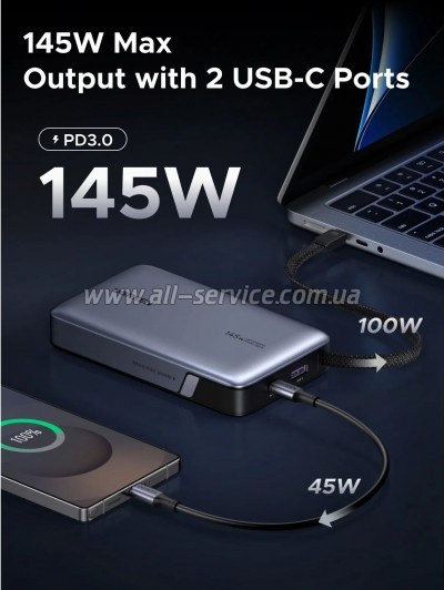 ������� ������������� Ugreen 20000mAh PD 145W (PB551 55992B)