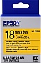  Epson LK-5YBW LW-400/ 400VP/ 700 Black/ Yellow 18mm x 9m (C53S655010)