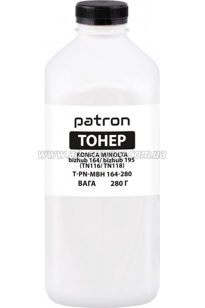 ����� Patron Konica Minolta bizhub 164/ 165/ 185/ 195/ TN116/ TN118 ����� 280� (T-PN-MBH164-280)