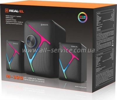   REAL-EL M-320 Black (EL121300014)