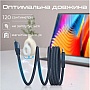 ���� ������ USB-C to USB-C 1.2m Promate (springy.blue)