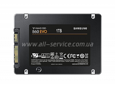 SSD  Samsung 860 EVO 1TB 2.5" SATA V-NAND 3bit MLC (MZ-76E1T0BW)