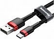 ���� ������ USB 2.0 AM to USB-C 2.0m 2A red-black Baseus (CATKLF-C91)