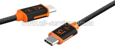 ���� ������ USB-C to USB-C 3.0m 100W 20V/5A premium J5create (JUCX25L30-N)