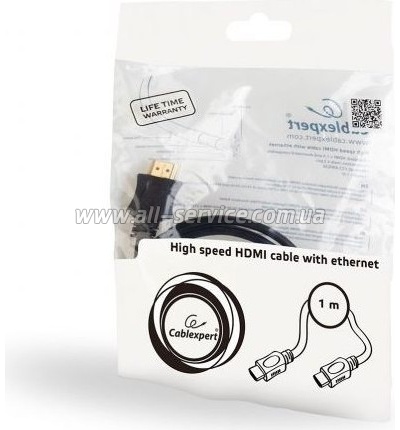  Cablexpert HDMI - HDMI, 1  (CC-HDMI4L-1M)