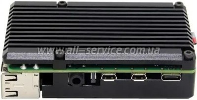     Pi HUT for Raspberry Pi 4 Alu Radiator Black (TPH-002)