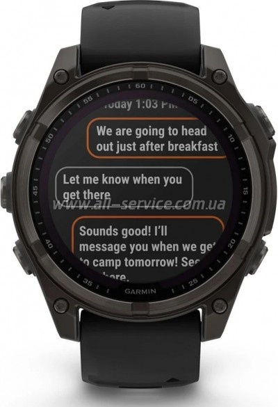 - Garmin fenix 8 47mm,Saph Solar,CrbnGry Ti/Blk,Blk/PblGryBnd (010-02906-11)