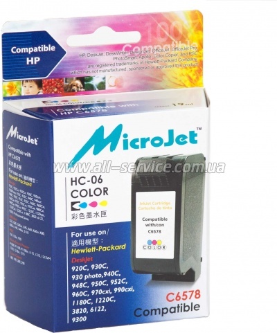 �������� HP �78 MicroJet HP DJ 930C/ 950C/ 970C ������ C6578D Color (HC-06)