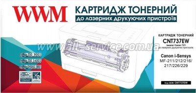  WWM Canon Canon MF211/ 232/ 247/ HP LJ M201/ 225  Canon 737/ CF283X (CNT737EW)