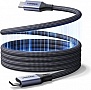 ���� ������ USB-C to USB-C 1.0m 240W 480Mbps braided black Ugreen (85973)