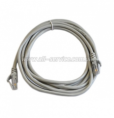  ATCOM UTP, RJ45, Cat.5e patchcord molded, 3m, grey (4718)