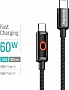 ���� ������ USB-C to USB-C 1.0m 3A PD60W black ColorWay (CW-CBPDCC103-BK)