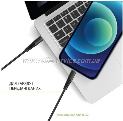 ���� ������ USB-C to USB-C 0.2m CBFLEXTT0 60W Intaleo (1283126559495)