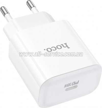�������� ������� HOCO C76A Pro Majestic USB-C PD30W White (6942007616300)