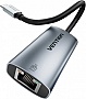������� USB-C to RJ45 Ethernet 1000Mbps black Vention (CFPHB)