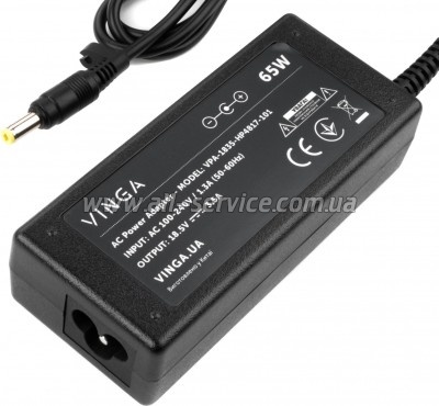 ���� ������� � �������� Vinga HP 65W 18.5V 3.5� ������ 4.8*1.7 (VPA-1835-HP4817-101)