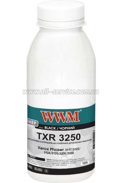 Тонер WWM Xerox Phaser 3250 бутль 100г (TB131) Тонер WWM Xerox Phaser 3250 бутль 100г (TB131)