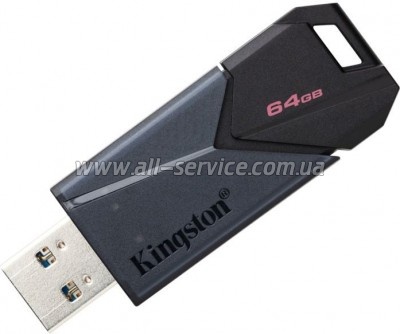  Kingston 64GB DataTraveler Exodia Onyx USB 3.2 Gen 1 Black (DTXON/64GB)
