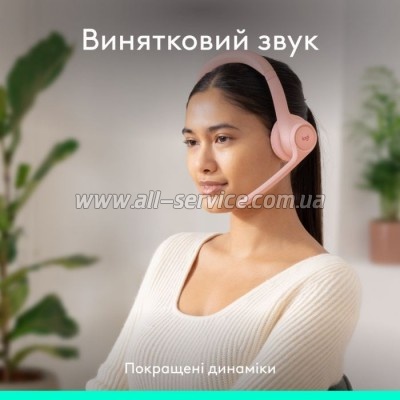  Logitech Zone 300 Bluetooth Rose (981-001412)