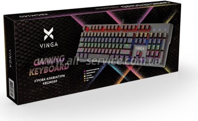  Vinga KBGM160 LED Outemu Blue USB Black (KBGM160 Black)