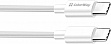 ���� ������ USB-C to USB-C 2.0m 5A 100W zinc alloy braided white ColorWay (CW-CBPDCC099-WT)