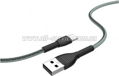 ���� ������ USB 2.0 AM to USB-C 1.0m ColorWay (CW-CBUC041-GR)