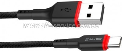   ColorWay USB-C to USB-C 1.0m 2.4 black (CW-CBUC064-BK)
