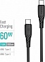 ���� ������ USB-C to USB-C 2.0m 3A 60W textured PVC black ColorWay (CW-CBPDCC095-BK)