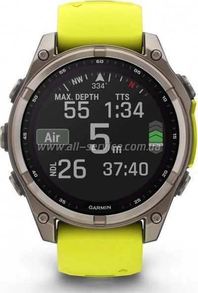 - Garmin fenix 8 47mm,Saph Solar, BareTi/Graphite,AmpYe/GrphBnd (010-02906-21)