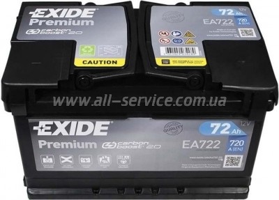   EXIDE PREMIUM 72A (EA722)