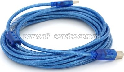 ������ ��� �������� USB 2.0 AM/BM 5.0m ferrite blue Ritar (YT-AM/BM-5.0TBL)