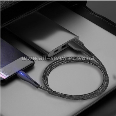 ���� ������ USB 2.0 AM to Micro 5P 1.0m led black ColorWay (CW-CBUM034-BK)
