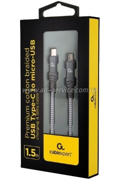 ���� ������ USB-C to Micro 5P 1.5m Cablexpert (CC-USB2B-CMMBM-1.5M)