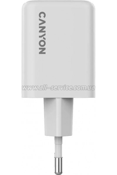�������� ������� Canyon CU45AC GaN 45W 1xPD 1xQC EU White (CNS-CUW45AC)