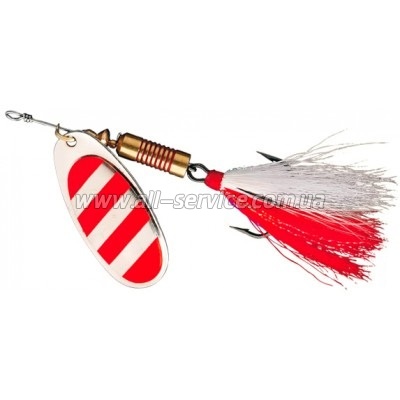 Блесна-вертушка DAM Effzett Standart Dressed 4гр (red stripes) (5122002) Блесна-вертушка DAM Effzett Standart Dressed 4гр (red stripes) (5122002)