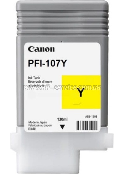 Картридж Canon PFI-107 imagePROGRAF IPF680/ 685 Yellow (6708B001) Картридж Canon PFI-107 imagePROGRAF IPF680/ 685 Yellow (6708B001)