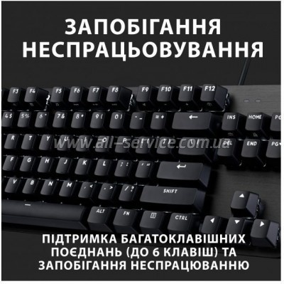  Logitech G413 TKL SE Mechanical Tactile Switch USB UA Black (920-010446)