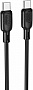 ���� ������ USB-C to USB-C 2.0m 60W Lenny silicone BX113 black BOROFONE (6941991115516)