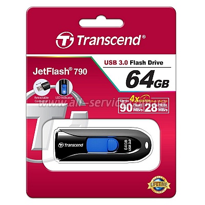  64GB Transcend JetFlash 790 (TS64GJF790K)