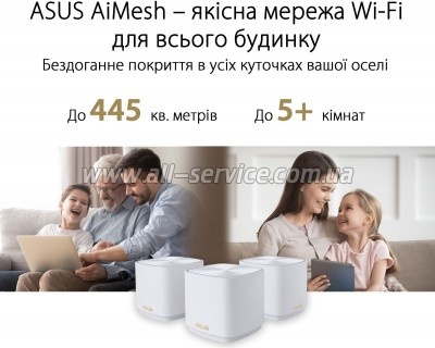  ASUS ZenWiFi XD5 3PK (90IG0750-MO3B20)