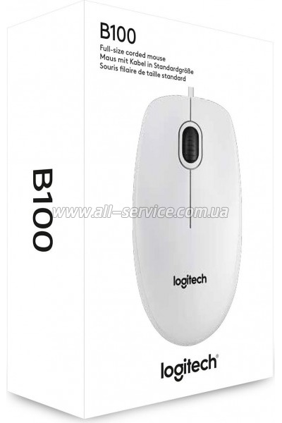  Logitech B100 White (910-003360)