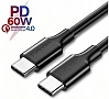 ���� ������ USB-C to USB-C 2.0m US286 3A Black Ugreen (10306)