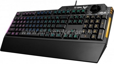  ASUS TUF Gaming K1 USB UA Black (90MP01X0-BKMA00)