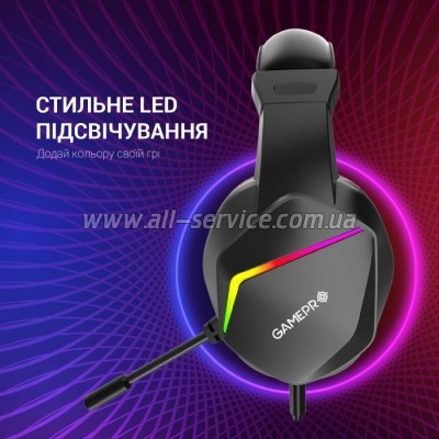  GamePro HS311 RGB Black/Red (HS311)