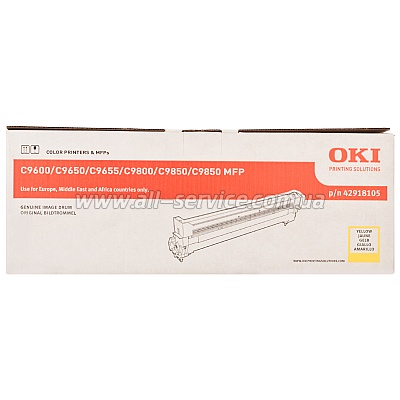  OKI C9600 42918105 YELLOW