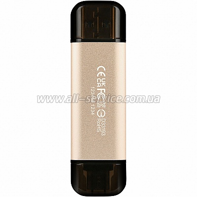  256GB Transcend JetFlash 930C USB 3.2 / Type-C Gold-Black (TS256GJF930C)