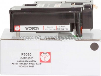 �������� BASF Xerox Phaser 6020/ 6022/ WC 6025/ 6027 ������ 106R02763 Black (BASF-KT-106R02763)
