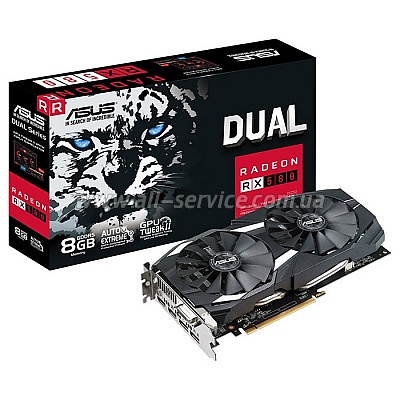  ASUS Radeon RX 580 8GB DDR5 DUAL (DUAL-RX580-8G)