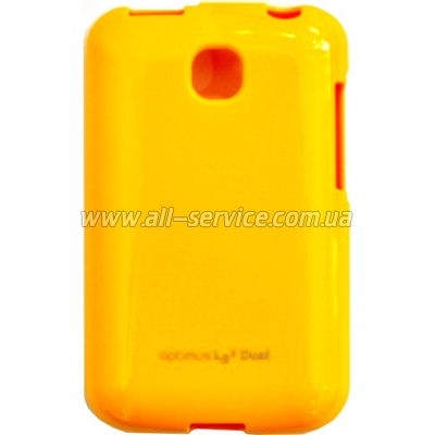  VOIA LG Optimus L4II - Jelly Case (Yellow)