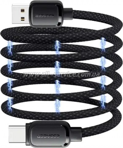 ���� ������ USB 2.0 AM to USB-C 1.0m 7A black Essager (EXCT-TD01-P)